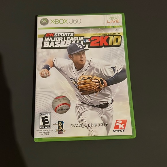 XBOX 360 - Xbox live- 2K Sports Major League Baseball 2K10 game - Picture 1 of 3